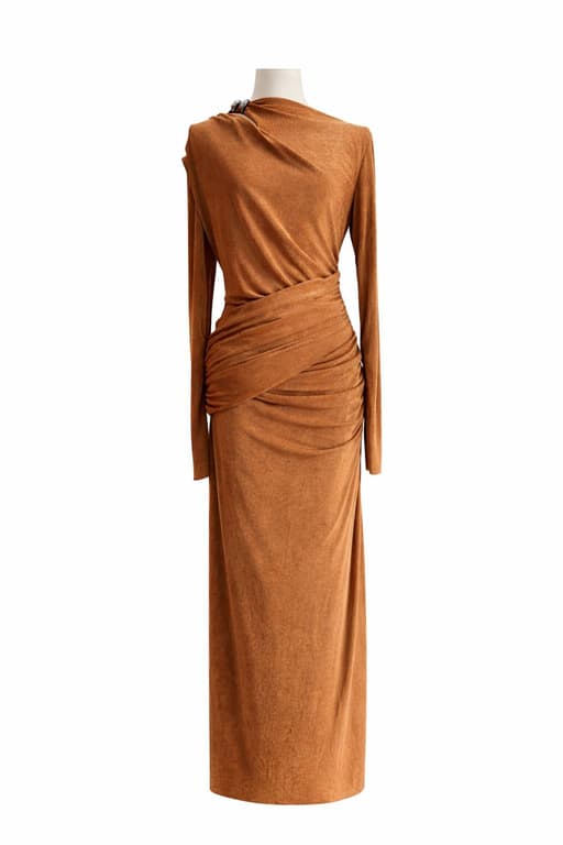 Vestido Copper Draped