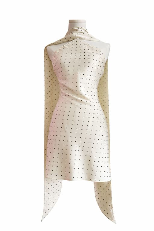 Vestido Polka Satin